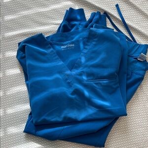 Mandala Blue Scrub Set